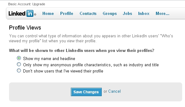 LinkedIn Privacy Settings LinkedIn